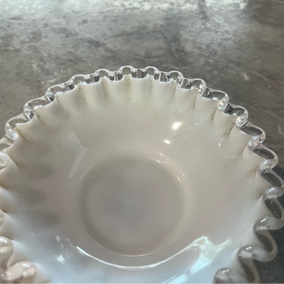 Fenton Silver Crest Ruffled Bowl - Picture 5 of 7